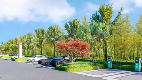 生态停车场效果图