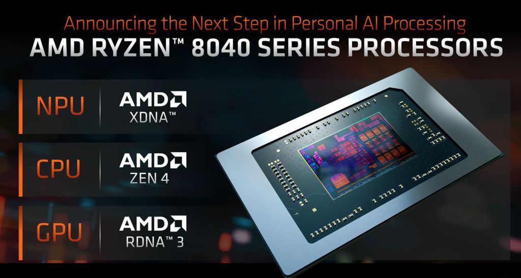 Amd ryzen 8040 apu 16 tops zen 4 cpu rdna 3 gpu amd ryzen gpu 