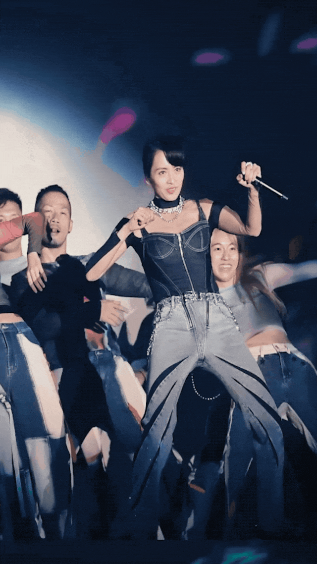 ▲梁咏琪演唱会现场‍‍‍‍‍‍‍