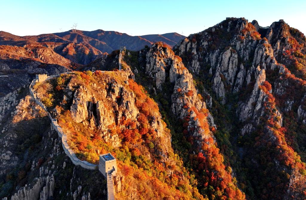 板厂峪长城景色(无人机照片).新华社记者杨世尧 摄