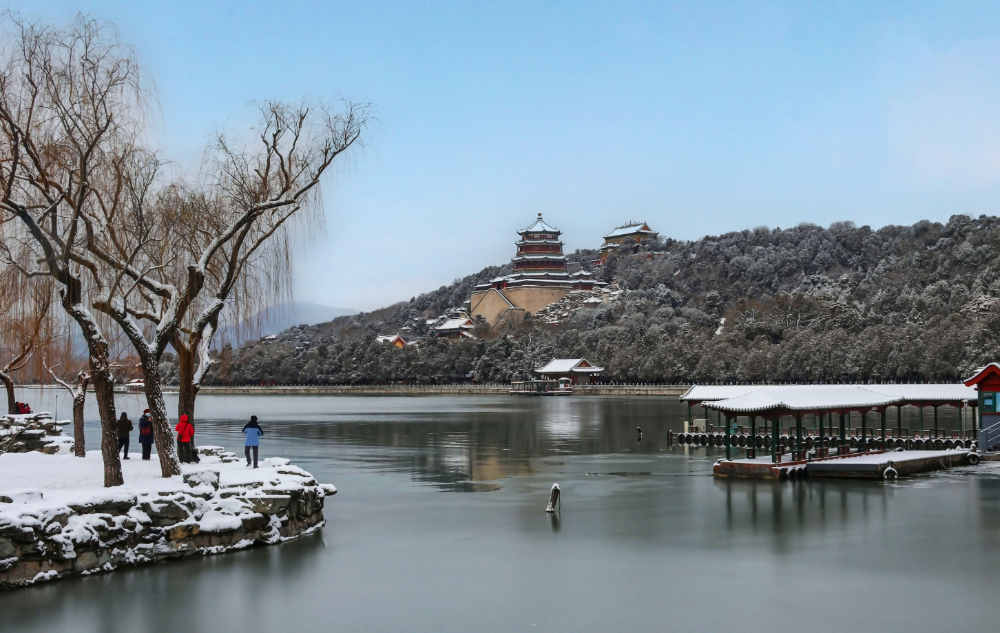 北京一夜银装裹,满城皆风景.颐和园景色变得如诗似画,美不胜收!