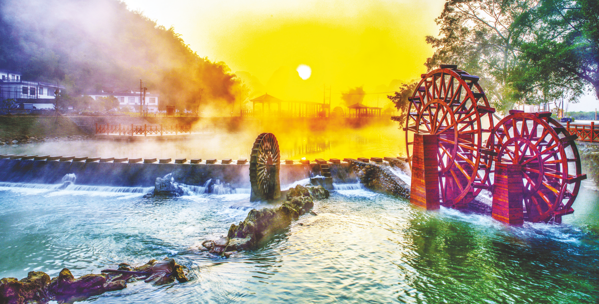 &nbsp;&nbsp;&nbsp;&nbsp;马山小都百晨曦. (杨琨 摄)