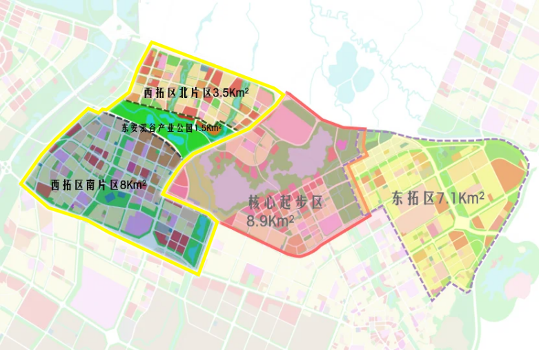 东安湖活力城规划示意图