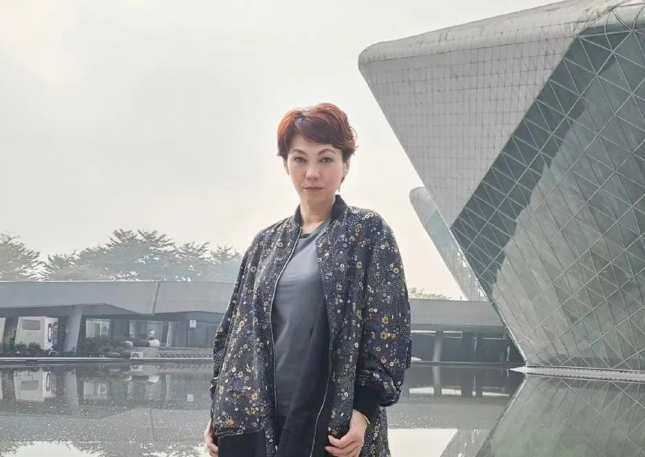 陈洁仪在广州.(图/微博@kit陈洁仪)