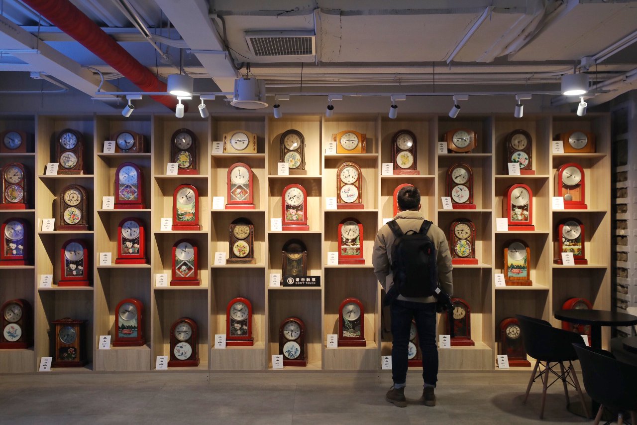 博物馆展出的北极星钟表.杨登峰 摄