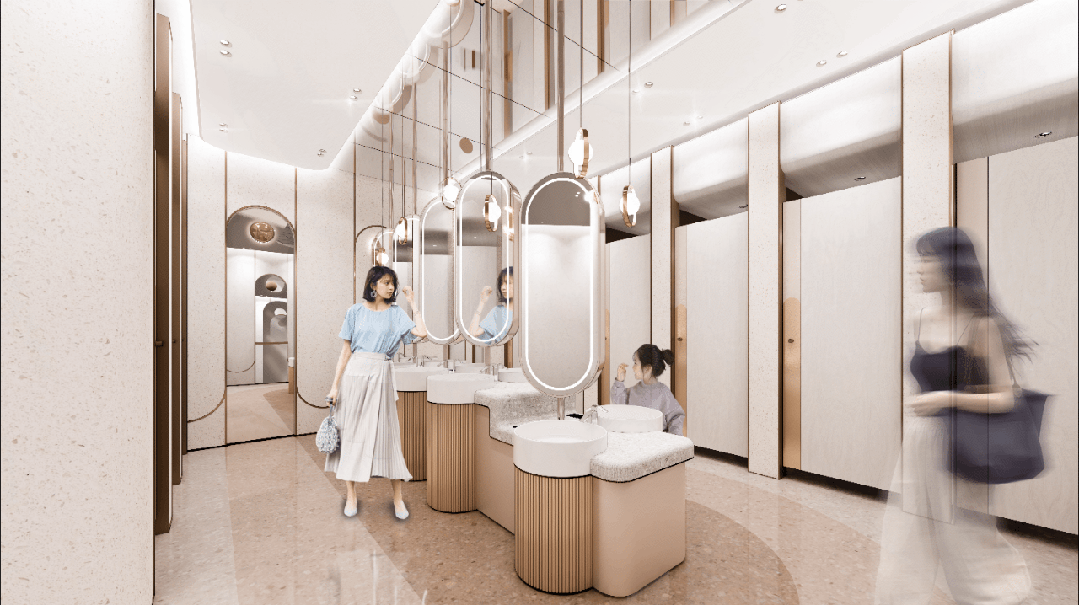 网红卫生间效果图