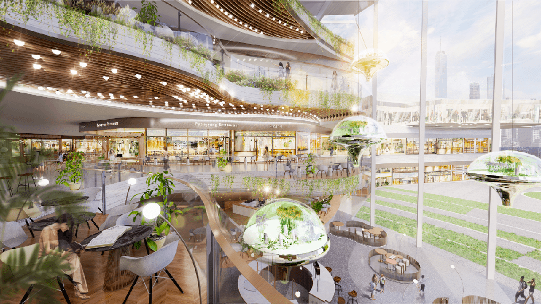 生态四季花园效果图