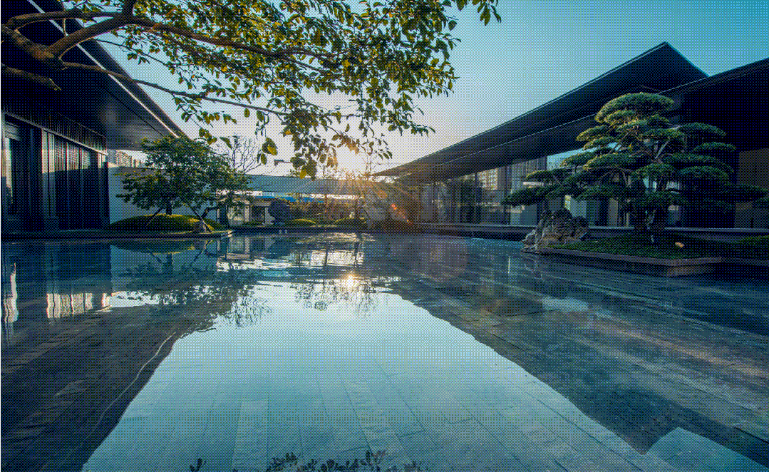 ▲新希望·锦官府宋式园林实景图