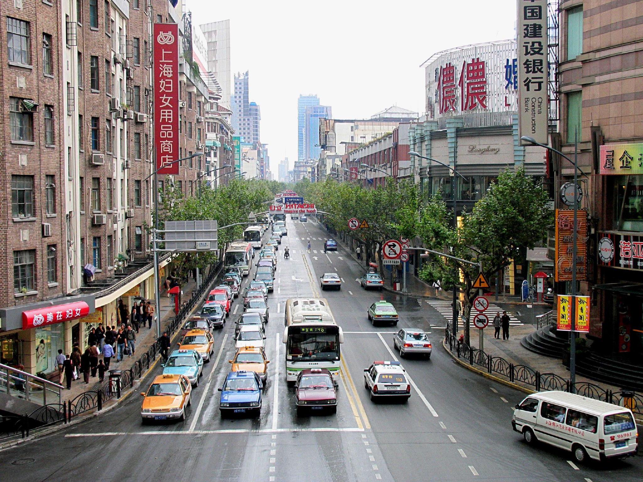 淮海中路街景图片