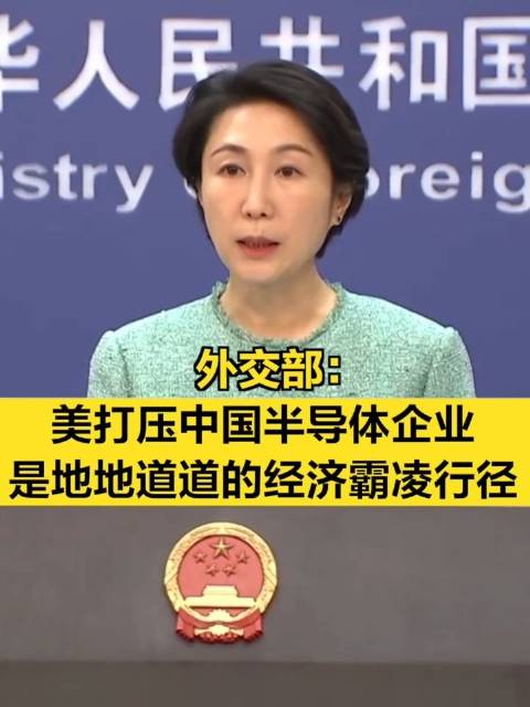 外交部:美打压中国半导体企业是地地道道的经济霸凌行径_新浪新闻