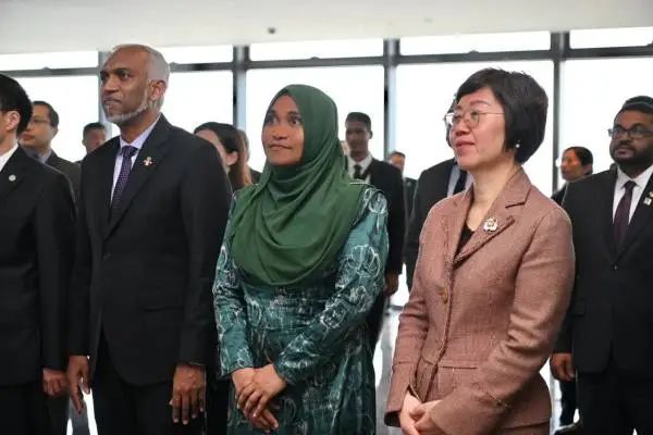 马尔代夫总统访华首站到厦门，图自马尔代夫总统网站