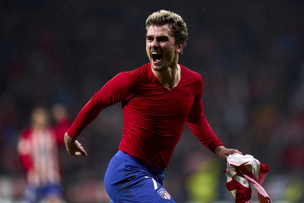 格里兹曼加时赛进球.