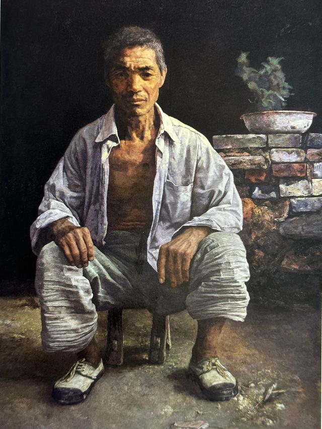 (图6)王少伦《西森大叔》油画 1897015114cm 1998年
