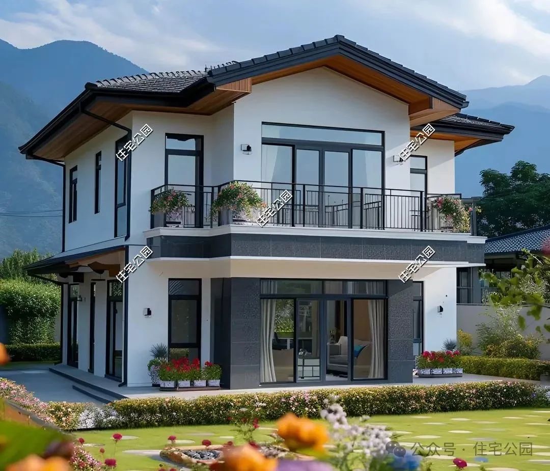 农村二层小别墅,面宽12米设计4室2厅,谁看了都夸房子好_新浪财经_新浪