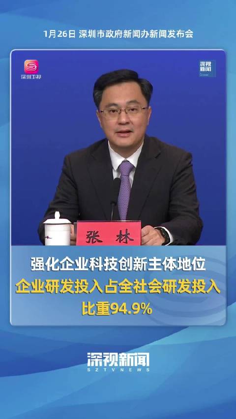 市科创委主任张林:强化企业科技创新主体地位 企业研发投入占全社会研发投入比重94.9%|张林_新浪新闻