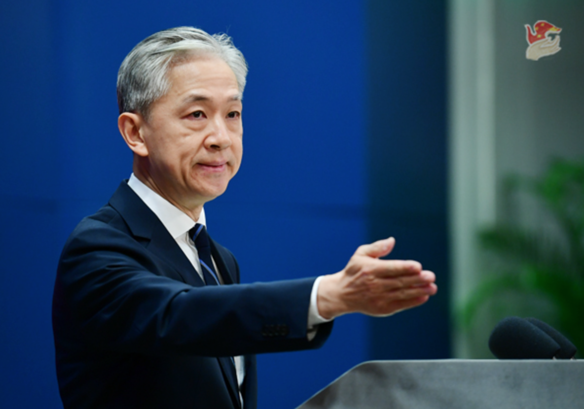 汪文斌 资料图 图源:视觉中国