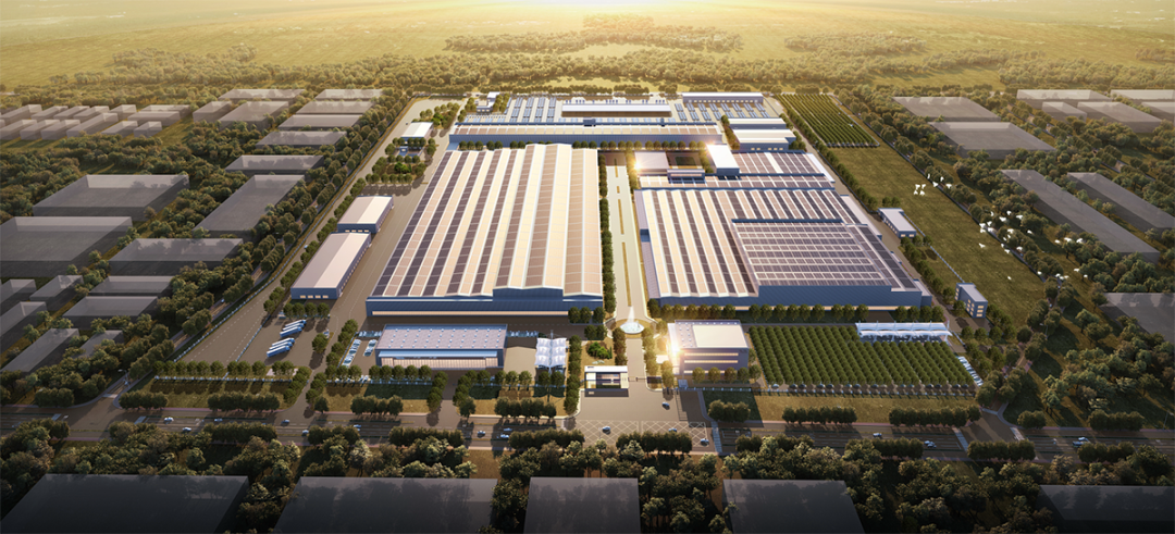 理想汽车北京绿色智能工厂效果图。