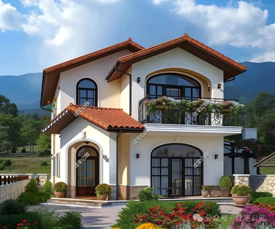 面宽只要8米,回老家建房,这样的二层别墅就挺好|建房_新浪财经_新浪网