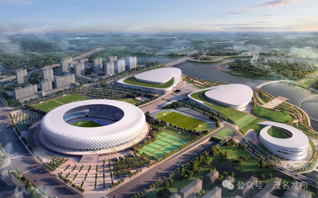 奥体中心"一场两馆"效果图.