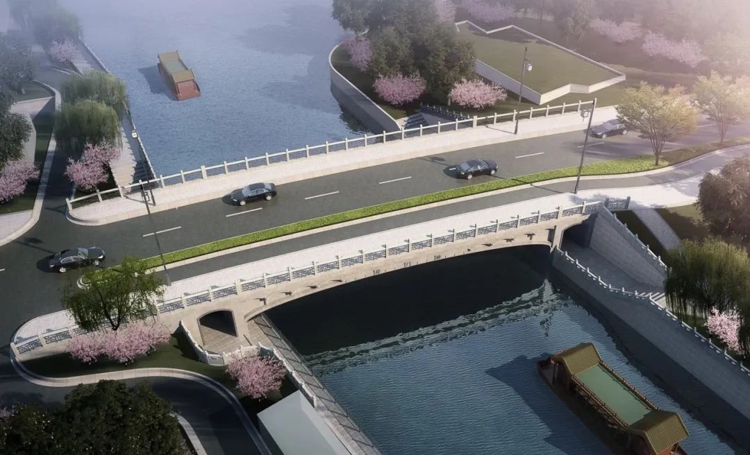 葑门桥全景效果图