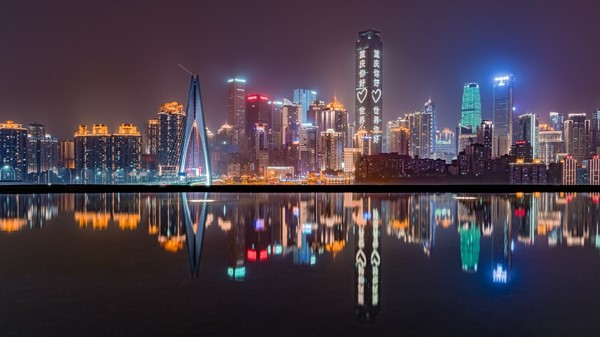 重庆夜景.杨大川 摄