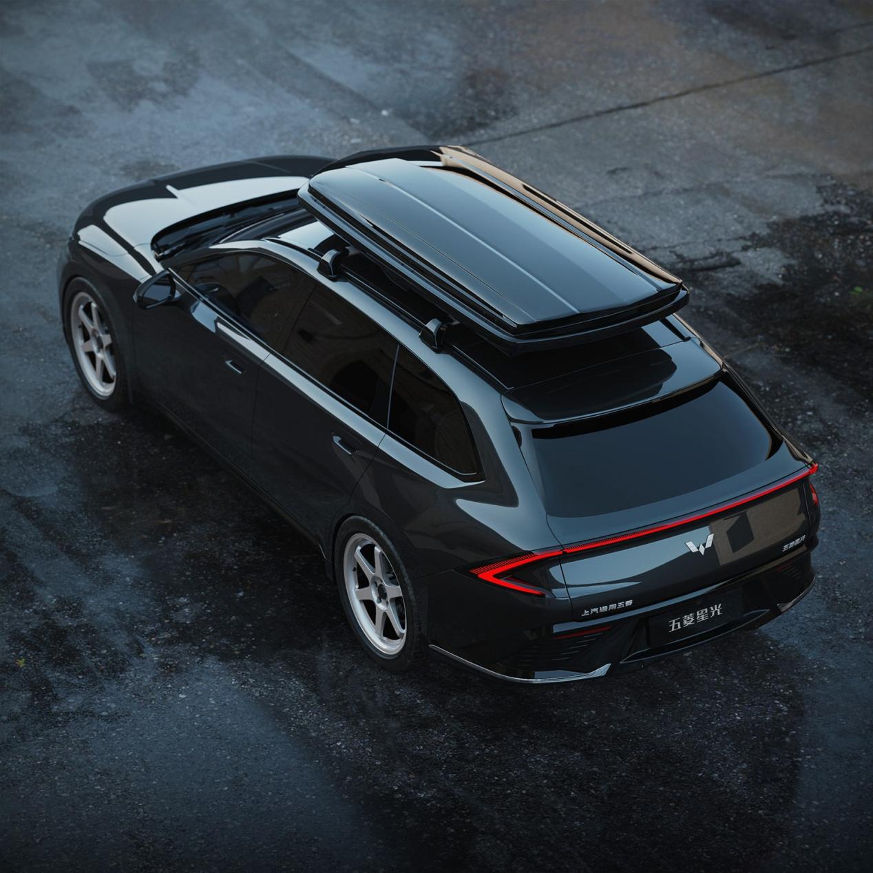 采用黑武士涂装五菱星光旅行车官方设计图发布