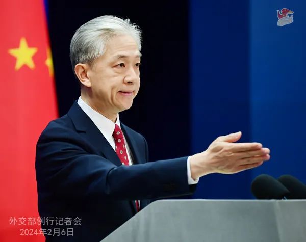 外交部发言人汪文斌,图源:外交部网站