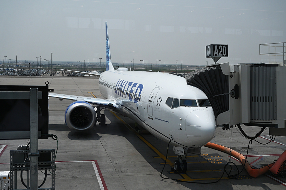 美联航波音737 max 9飞机.视觉中国 资料图