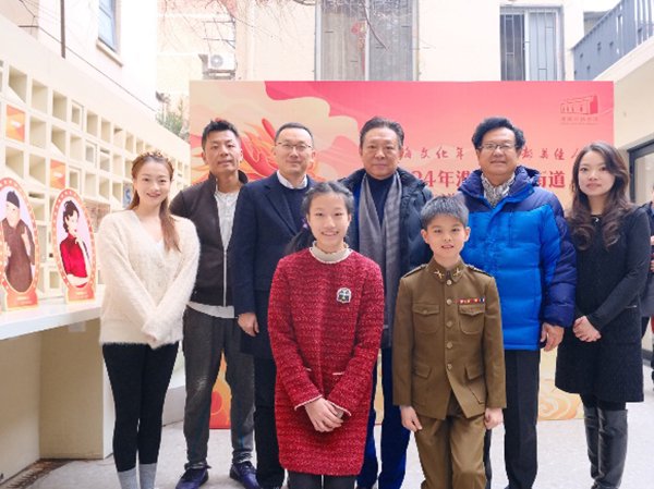 毛猛达,何易等演员在活动现场