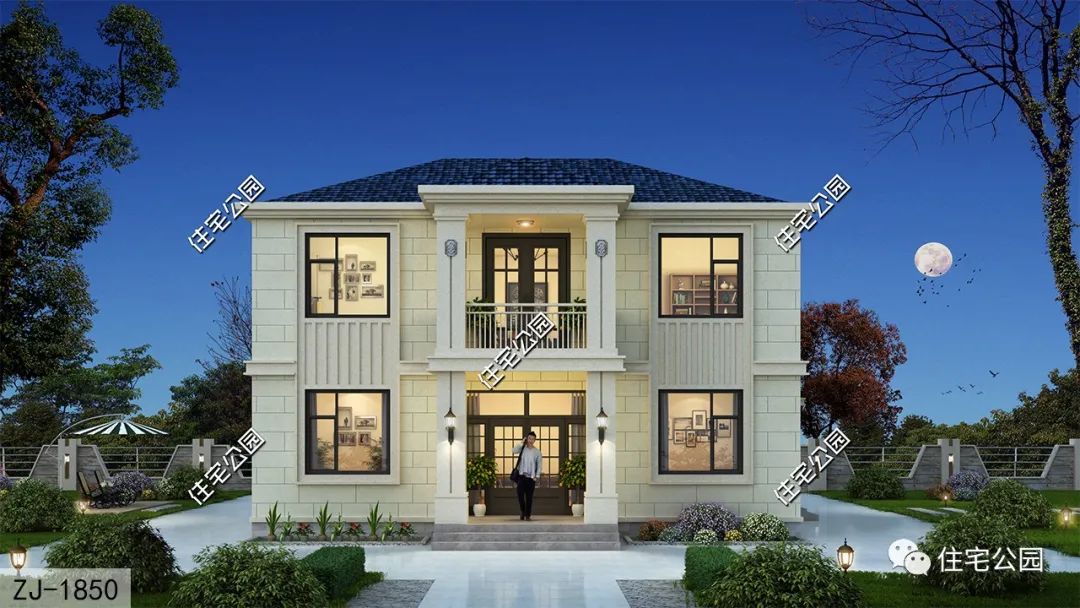 10套小户型农村房子,占地100平以下,绝佳设计经济又好看|设计_新浪