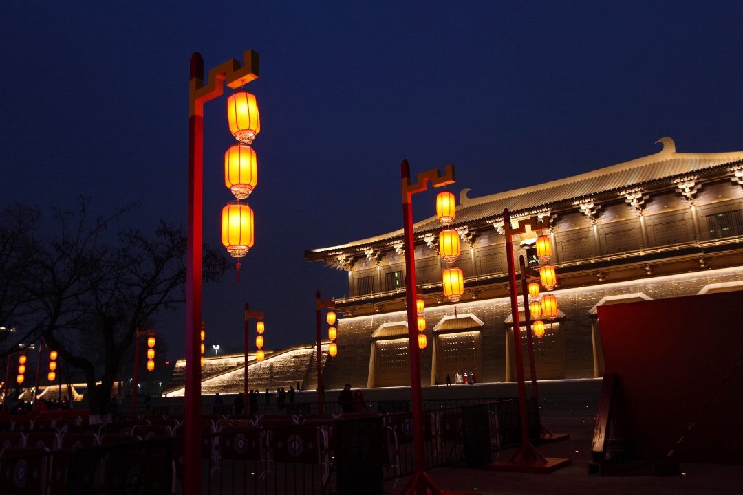 大明宫上元唐宫灯会 视觉中国 图作为央视春晚西安分会场所在地,大唐