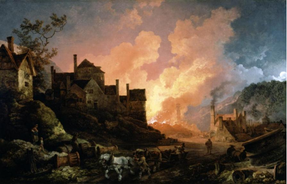 图1 卢瑟堡《煤溪谷之夜》（1801）