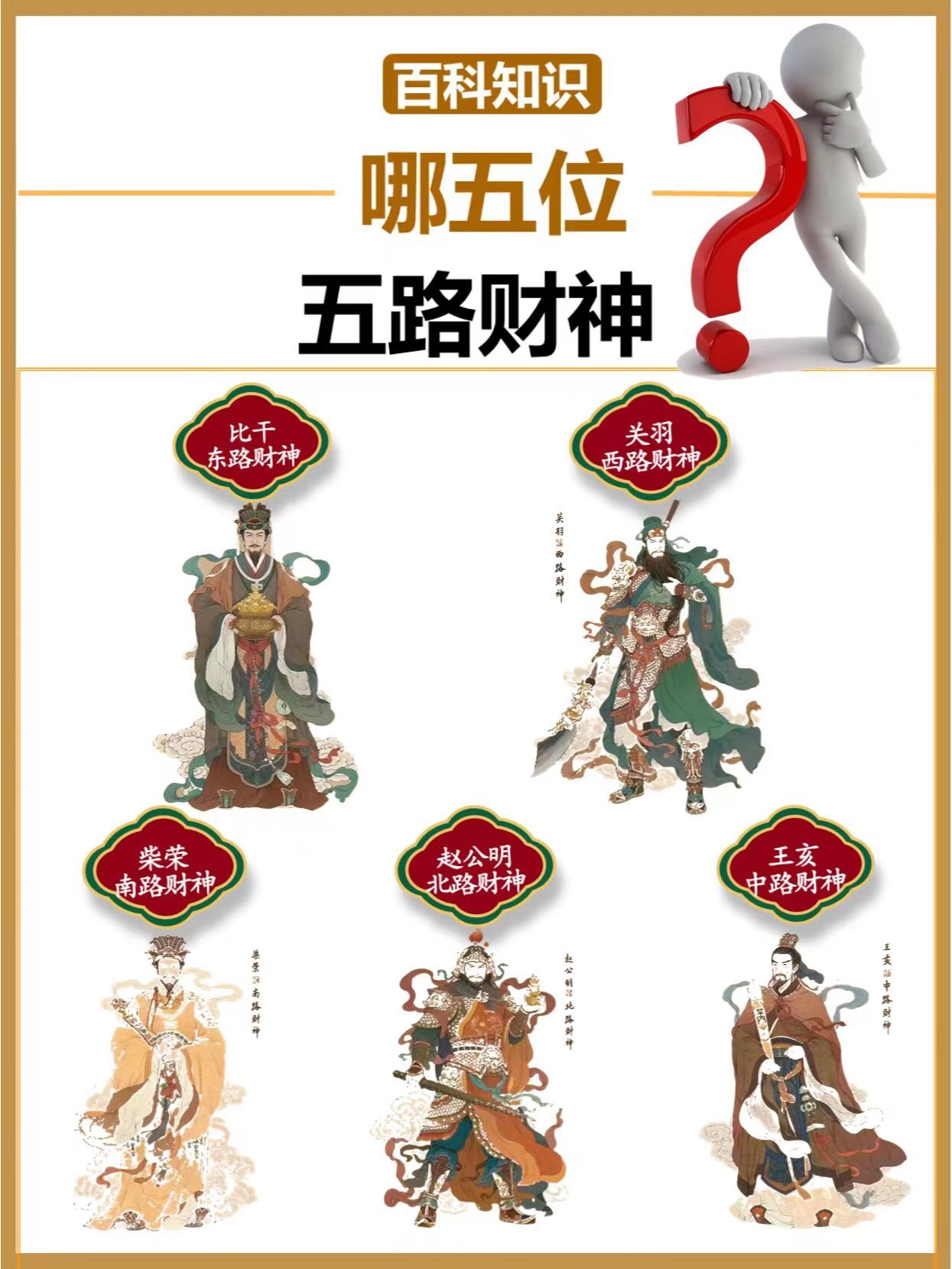 你知道五路财神都有谁吗？|王亥|赵公明|比干|男友|迎财神_新浪新闻