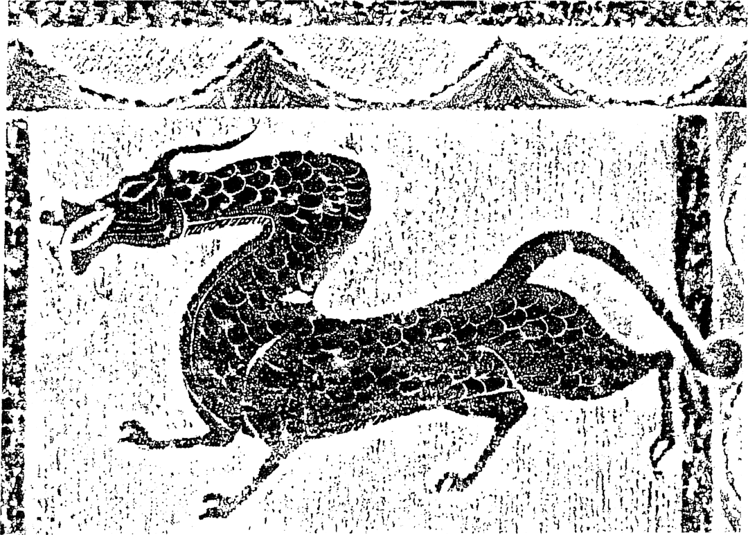 青龙&nbsp; 拓片&nbsp; 山东嘉祥县武氏祠出土