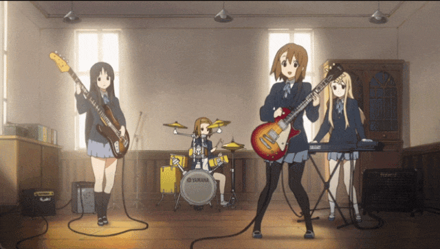 山田尚子导演的《轻音少女》是“京都腿”的代表作