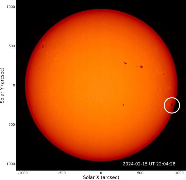 時的畫面goes衛星軟x射線流量監測數據北京時間2024年2月16日14時53分