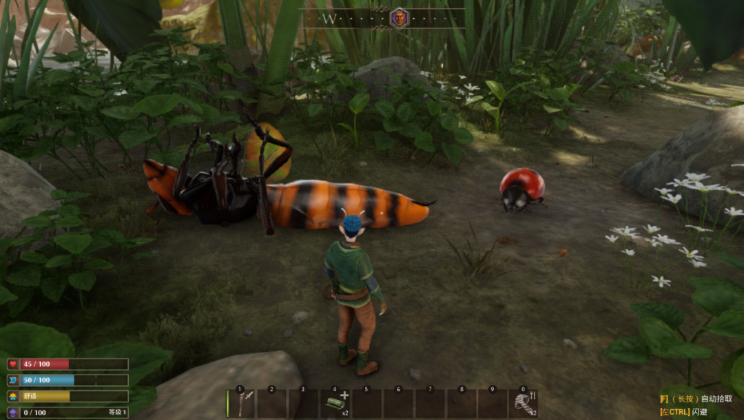 《小小世界》的求生之旅	，让玩家在微观尺度下和昆虫一起冒险