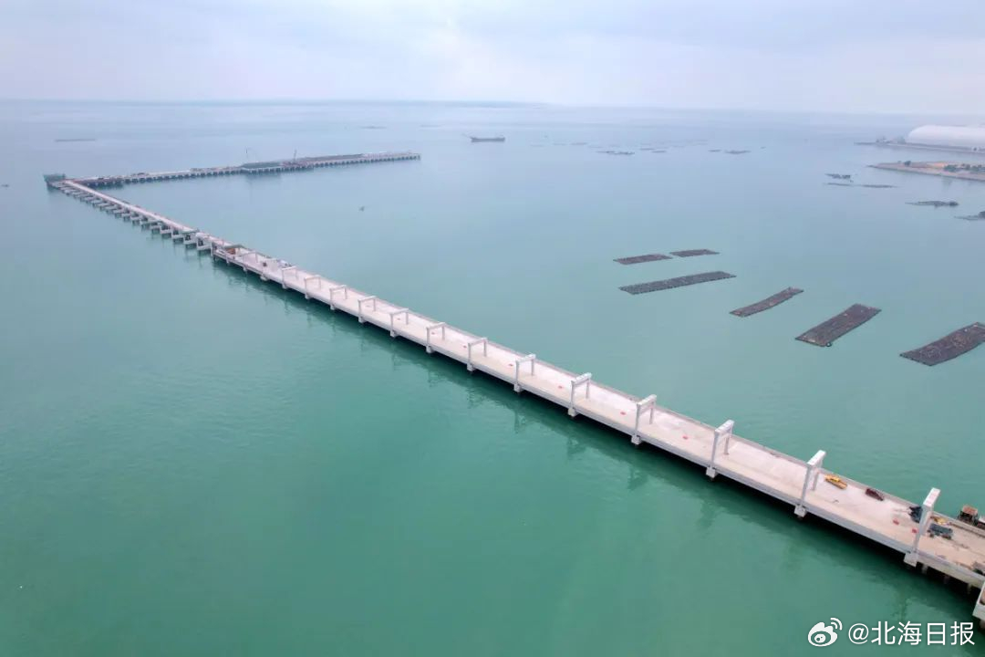 好消息！北海港石头埠作业区8号9号泊位工程引桥主体结构完工|引桥_新浪新闻