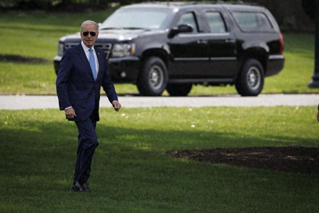 这是2023年5月17日在美国华盛顿白宫拍摄的美国总统拜登.