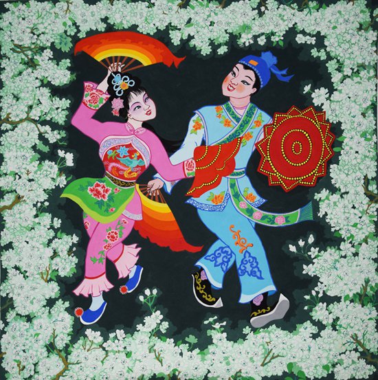 是她,在直播间激活了家乡农民画|农民画_新浪财经_新浪网