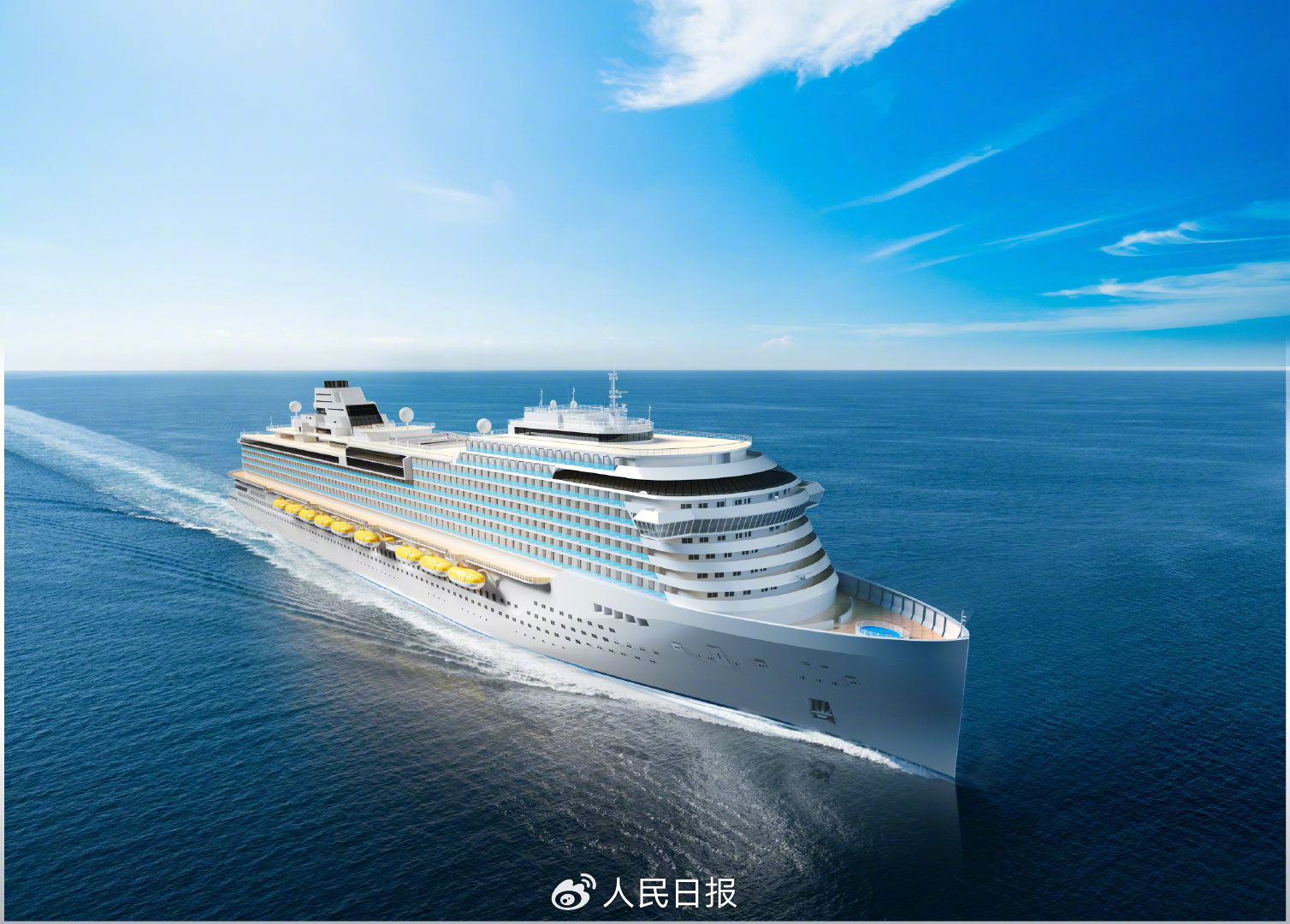 总吨位约14.2万吨,国产大型邮轮2号船2026年底前交付