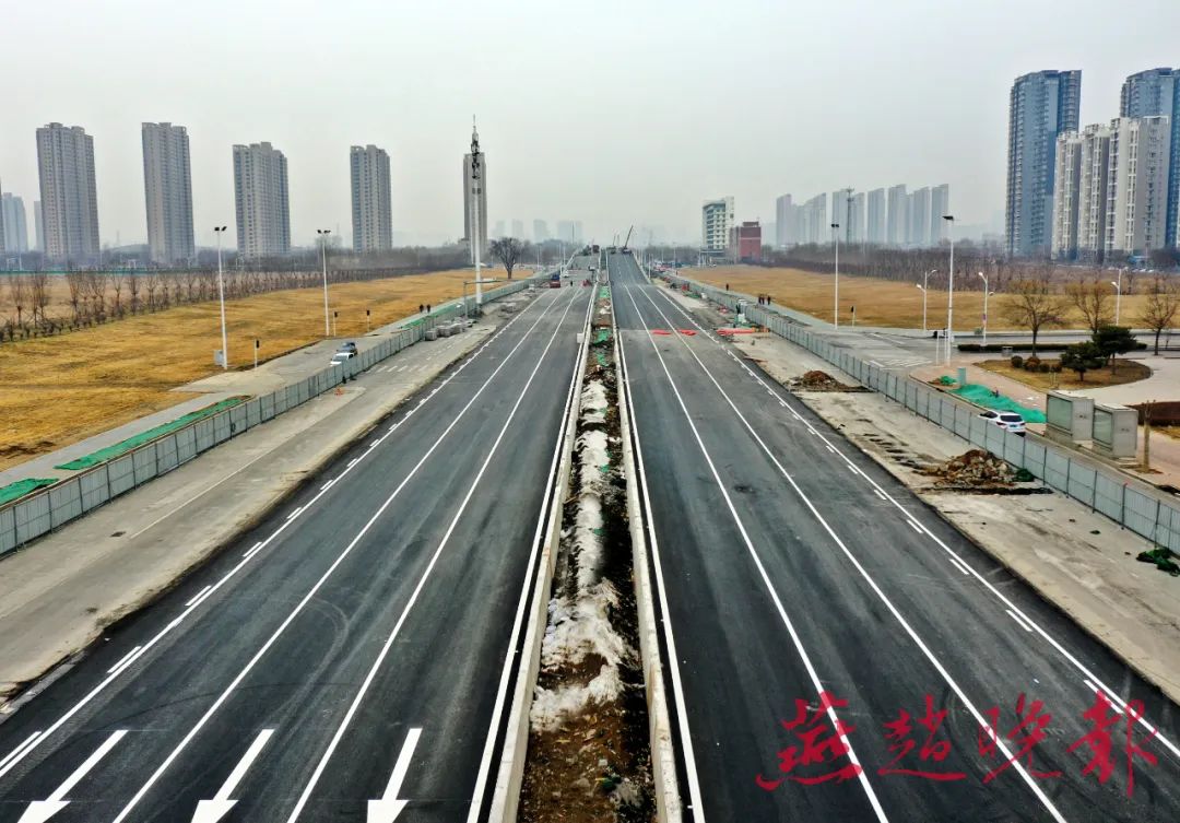 南二环(仙台街—太行大街)快速连通工程航拍图