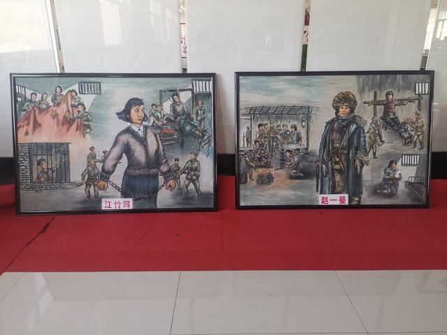 汪清民间艺人:画巾帼英烈传红色教育|油画_新浪财经_新浪网