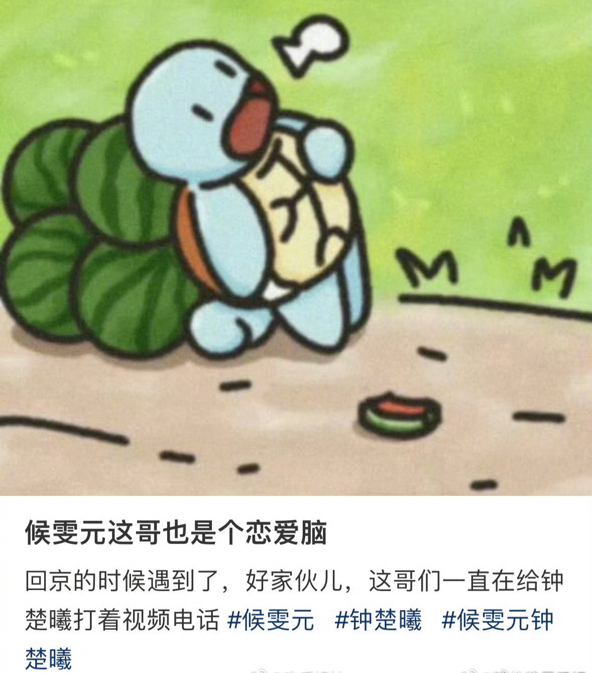 网友偶遇侯雯元给钟楚曦打视频,热恋中的小情侣,又幸福了呢|侯雯元|钟楚曦_新浪新闻