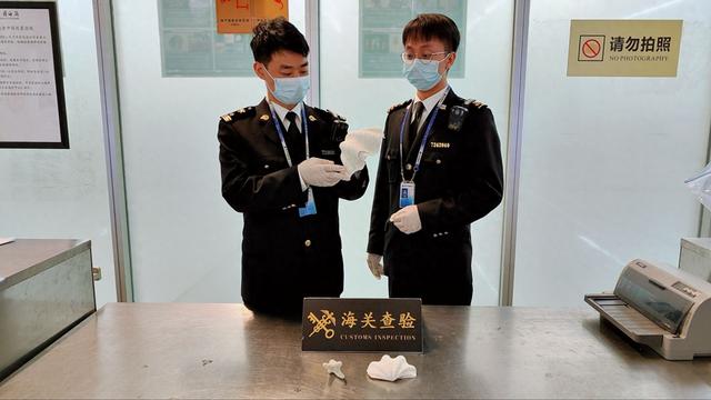 南宁吴圩机场海关查获石珊瑚和砗磲制品