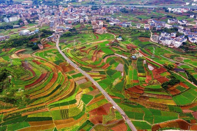 &nbsp;&nbsp;&nbsp;&nbsp;良庆区良庆镇新兰村,农村公路在美丽的乡村