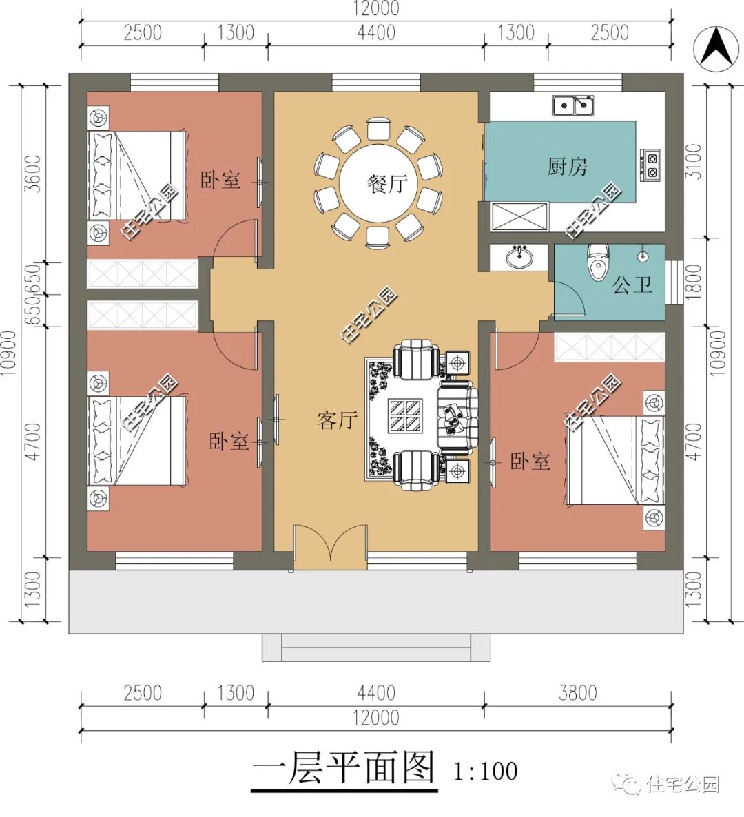 10套一层农村养老房,户型实用造价便宜,父母看了绝对喜欢