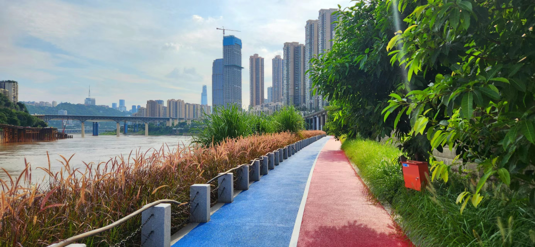 北滨路滨江步道.江北区住房城乡建委供图