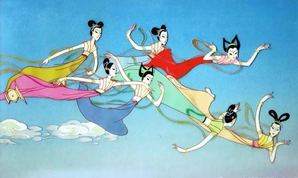 《大闹天宫》中的仙女们