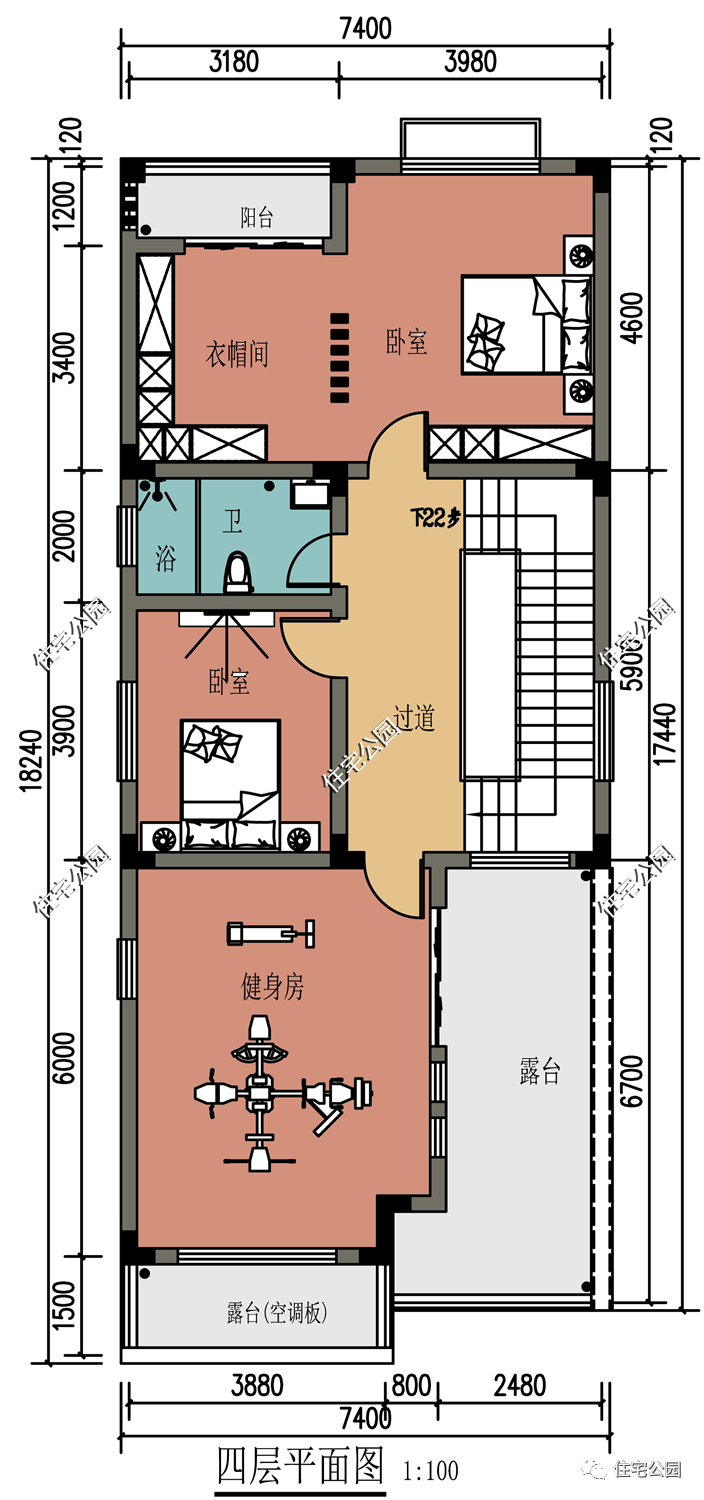 10套4~7米左右的小面宽农村户型,哪套更适合你家?